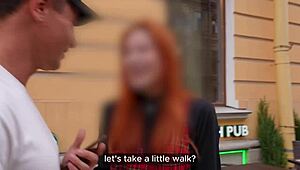 vlogger scores hallway blowjob from big tits chick then pounds her at home