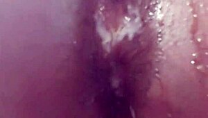 Latina slut rams dildo in ass and pussy like total bisexual whore