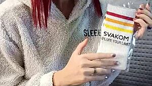 dirty stepsis buys socks specially teasing huge cock