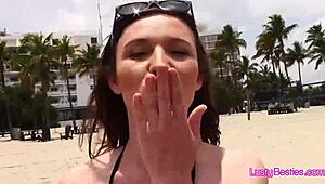 hey beach volleyball babes dive into wild bikini pool party fun