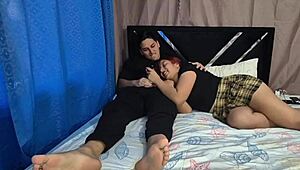 Latina stepsis interrupts gaming for big ass amateur pounding