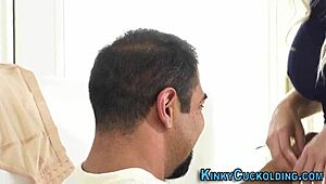 cuck babe swaps sticky cum with loser bf