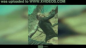 danique sinners' dutch milf pussy creampied bareback outdoors by huge cock