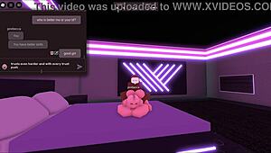blonde cheats on boyfriend with huge black cock in roblox