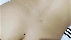 damn, giving this young latina with huge tits and small waist a perverted bedroom massage turns into yoga gym slap orgasm fest