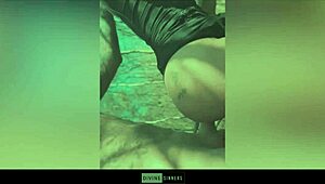 danique sinners' dutch milf pussy creampied bareback outdoors by huge cock