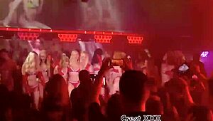 pornstars tease in thongs stripping dancing ripping clothes for vixen awards