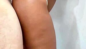 teen prostitute bends for stepdad's standing anal creampie monster cock stretch