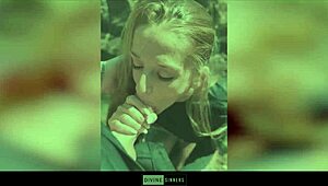 danique sinners' dutch milf pussy creampied bareback outdoors by huge cock