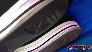 wanna worship cassandra cain's sneakers socks feet and tattooed legs?