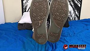 wanna worship cassandra cain's sneakers socks feet and tattooed legs?