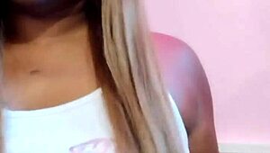 naejae listens to models filming and fingers her natural tits till orgasm