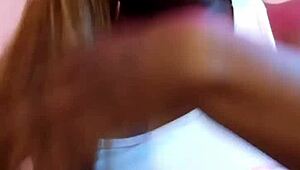 naejae listens to models filming and fingers her natural tits till orgasm