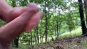 Amateur Clitlicker662 flashes pussy and masturbates to orgasm in forest