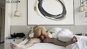 monika fox's quick afternoon fuck hides her tanned milf secrets with fake tits and rough shaved pussy pounding