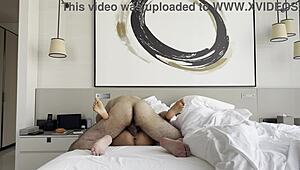 monika fox's quick afternoon fuck hides her tanned milf secrets with fake tits and rough shaved pussy pounding