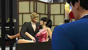 Frend fucks my wife with monster cock