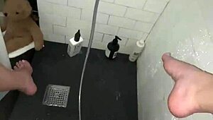 arab teen escort with perfect curvy body fingers tight pussy in luxury shower los angeles