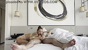 monika fox's quick afternoon fuck hides her tanned milf secrets with fake tits and rough shaved pussy pounding