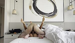 monika fox's quick afternoon fuck hides her tanned milf secrets with fake tits and rough shaved pussy pounding