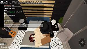 She dances in club then gets picked up for bent over doggystyle creampie riding in roblox condo