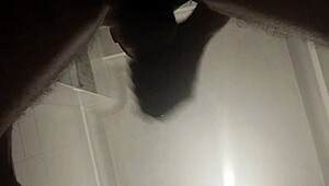 He rushes to bathroom for hot masturbation session!