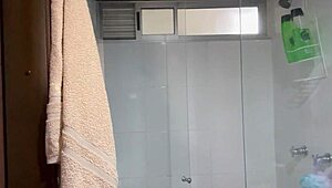 Behind scenes latina jazmine with andres acosta shower ass tease