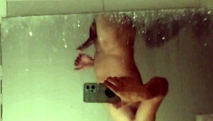 He rushes to bathroom for hot masturbation session!