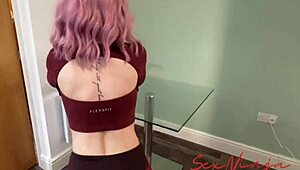 Step Mom's Yoga Slip Lands Her Wet Pussy on Son's Monster Cock Accident