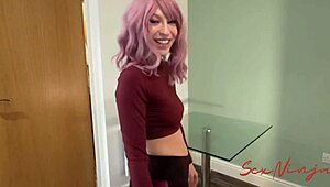 Step Mom's Yoga Slip Lands Her Wet Pussy on Son's Monster Cock Accident