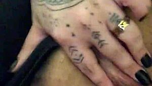 Angel Lima plugs her tight ass while fingering in public mall shop