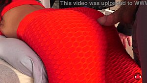 filipina massages with creampie dripping from yoga leggings pussy closeup