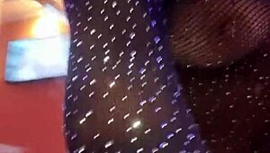 Watch Sexy Solo Pussy Flash Striptease In Ripped Clothes