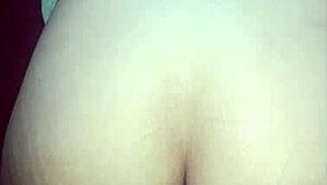 brazilian cutie trains her shaved ass for anal solo on christmas with horny masturbation