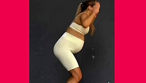 Erotic Tummy Exercises Tease Panties and Belly Curves Intensely