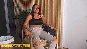 nerdy glasses latina teen sets casting ablaze with hardcore blowjob fuck?