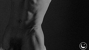 james jacobs skinny black teen strips naked in interracial leather solo