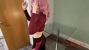 Nevlastní máma jóga prokluzne mokrou kundou na synův monstr čurák náhodou