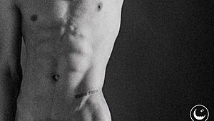 james jacobs skinny black teen strips naked in interracial leather solo