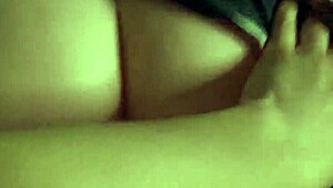 stepmom and stepson heating up date night on bed