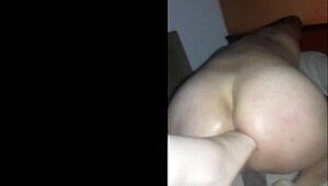 Wife Feet Fisting Husband's Tight Anal Hole Deep Hard