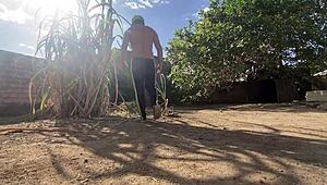 brought water to the farmhand and ended up taking his thick cock deep