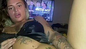 Teen goth slut stretches tight ass pussy with big cock hardcore fuck
