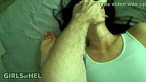 POV Kinky Daddy Spanks Petite Nerd Ass, DP with Toys in Narrow Hole.
