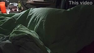 Pervy husband sneaks in to secretly film chubby Mexican milf wife