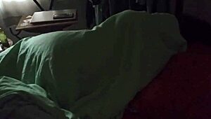 Pervy husband sneaks in to secretly film chubby Mexican milf wife