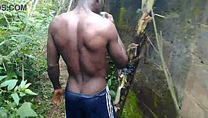 damn this plantain sex in the garden feels wild and slippery