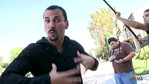 Blonde babe gonna ride that thick cock after slurping it hard?