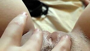 damn this big ass blonde princess plays with her pink pussy up close