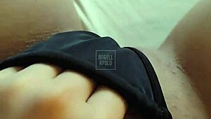 damn this big ass blonde princess plays with her pink pussy up close